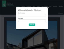 Tablet Screenshot of creativewindows.com.au